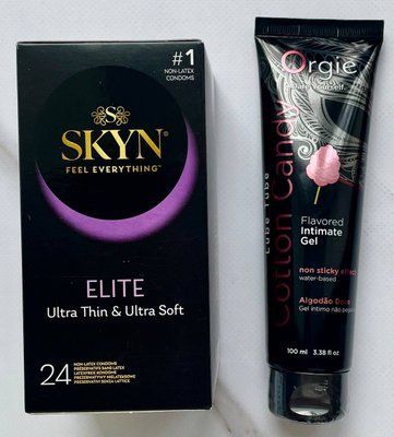 Набір Skyn Elite 24 шт - Лубрикант ORGIE LUBE TUBE цукрова вата, 100 мл SOS2928 фото