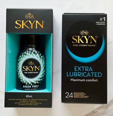 Набір Skyn Exstra Lube 24 шт + Лубрикант SKYN AQUA FEEL 80 мл SOS2078 фото