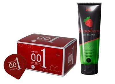 OLO Passionate Factor &mdash; 10 шт та Лубрикант Intt Strawberry (100 мл) SOS832 фото