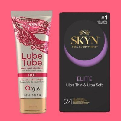 Набір Skyn Elite 24 шт + Лубрикант LUBE TUBE HOT, 150 мл ORGIE SOS4327 фото