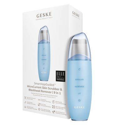 Мікрострумовий скрабер для шкіри та усунення чорних точок GESKE MicroCurrent Skin Scrubber&Blackhead Remover 9в1 aquamarine HB0149 фото