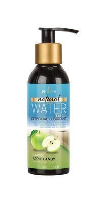 Смазка на водной основе Sensuva Natural Water-Based Apple Candy (125 мл) без глицерина и парабенов SO3224 фото