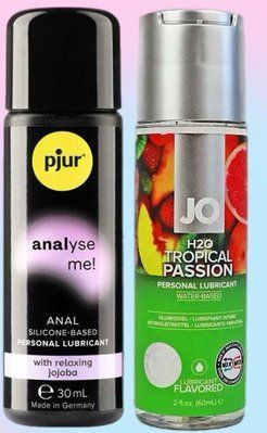 Набір лубрикантів pjur analyse me! Relaxing jojoba silicone 30 мл + System JO Tropical Passion (60 мл) LB586 фото