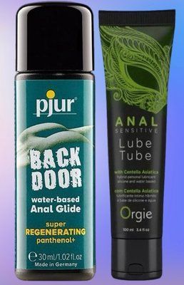 Набір лубрикантів pjur backdoor Regenerating 30 мл + LUBE TUBE SENSITIVE, 100 мл ORGIE LB486 фото