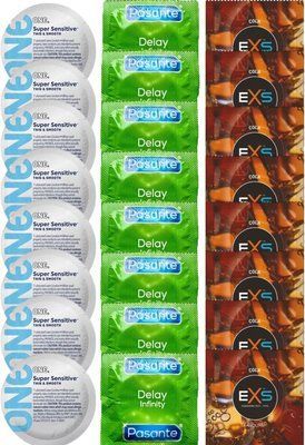 Набір 24 шт ONE Super Sensitive + Delay Infinity + EXS CRAZY COLA SOS7382 фото