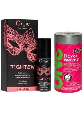 Гель для звуження Orgie&ndash; Tighten (15 мл)+12 шт ONE Flavor Waves SOS6731 фото