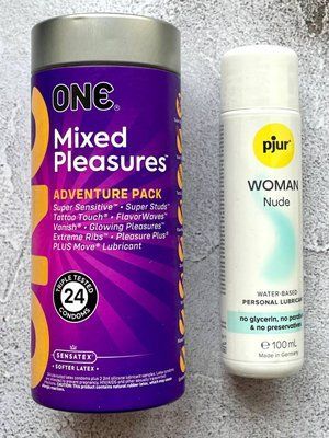 Комплект ONE Mixed Pleasures (24 шт) + Лубрикант pjur Woman Nude 100 мл SOS2379 фото