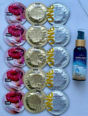 Набір 15 шт ONE Vanish, Super Studs, Flavor Waves + Sensuva Ultra-Thick Water-Based (57мл) SOS3879 фото