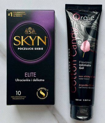 Набір Skyn Elite 10 шт - Лубрикант ORGIE LUBE TUBE цукрова вата, 100 мл SOS2929 фото