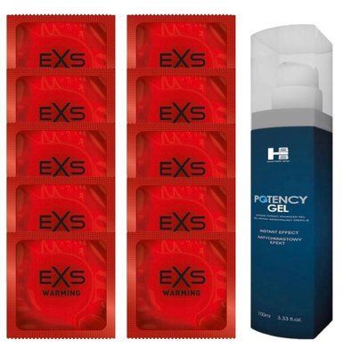 Комплект EXS Warming 10 шт + SHS Potency Gel (100 мл) SOS14350 фото