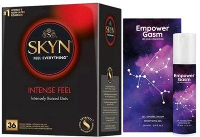 Набор из SKYN Intense Feel (36 шт) + Жидкий вибратор EMPOWERGASM (50 мл) от Nuei SOS9837 фото