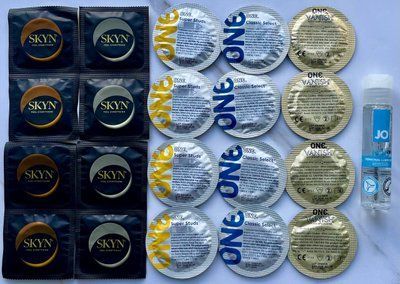 Набір з 20 штук One, Skyn + лубрикант System JO H2O Original (30 мл) SOS4029 фото