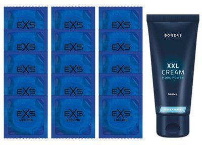 Комплект EXS Cooling 15 шт + Boners Penis XXL Cream (100 мл) SOS14597 фото