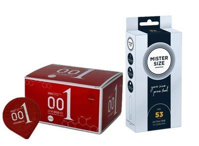 OLO Passionate Factor &ndash; 10 шт та Mister Size - Pure Feel - 53 (10 шт) SOS983 фото
