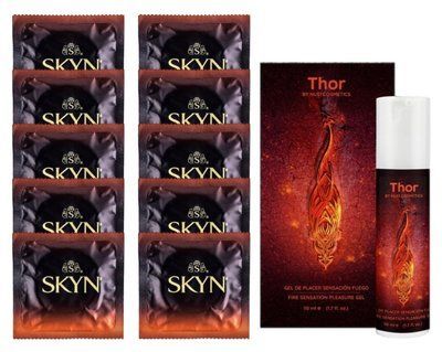 Комплект Skyn Warming 10 шт + Nuei THOR Intense Pleasure Gel (50 мл) SOS14450 фото