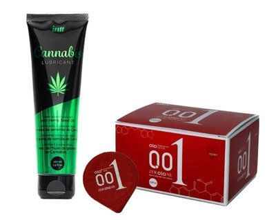OLO Passionate Factor &mdash; 10 шт та Лубрикант Intt Cannabis 100 мл SOS833 фото