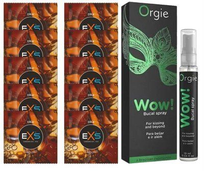 EXS CRAZY COLA 10 шт + Orgie WOW! Menthol (10 мл) SOS14099 фото