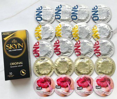 Комплект 30 шт - ONE Super Studs, Classic, Vanish, Extreme ribs, Flavor Waves + SKYN Original SOS1878 фото