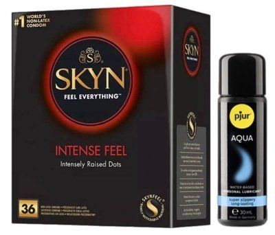 Комплект Skyn ​​Intense feel 36 шт + Pjur Aqua 30 мл SOS13198 фото