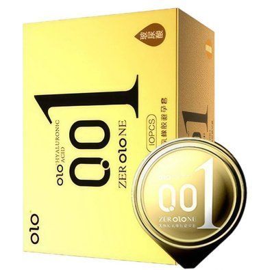 OLO 0.01 jelly box condoms gold, пролонгирующие с точечным рельефом 10 шт OL61 фото
