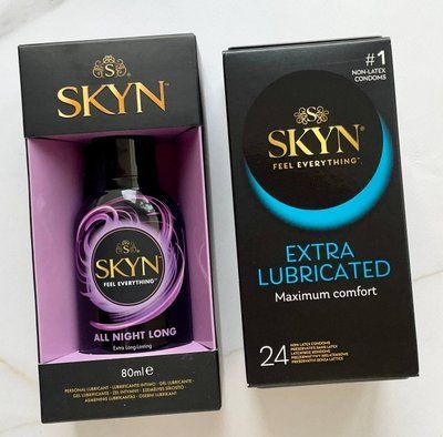 Набір Skyn Extra Lube 24шт + Лубрикант Skyn All Night Long 80 мл SOS2079 фото