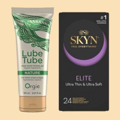 Набір Skyn Elite 24 шт + Лубрикант LUBE TUBE NATURE, 150 мл ORGIE SOS4328 фото