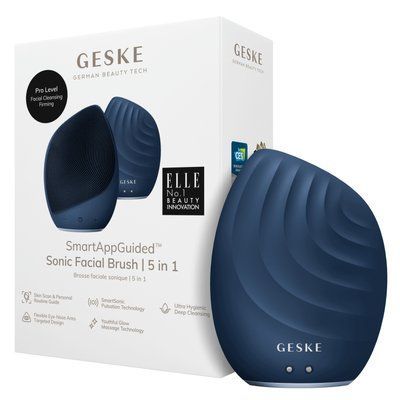 Електронна ультразвукова щітка для обличчя GESKE Sonic Facial Brush 5в1 midnight HB0067 фото