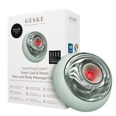 Масажер для обличчя та тіла GESKE Sonic Cool&Warm Face and Body Massager 9в1 green HB0277 фото