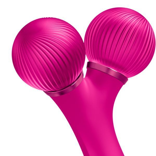 Электронный ультразвуковой ролик для лица GESKE Sonic Facial Roller 4в1 magenta HB0175 фото