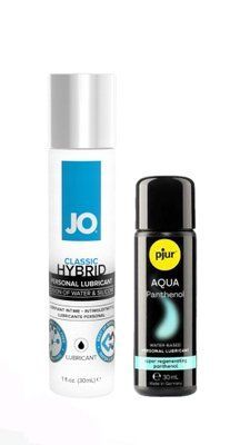 Набір лубрикантів System JO Classic Hybrid (30 мл) + pjur Aqua Panthenol 30 мл LB55 фото