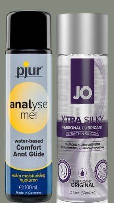 Набір лубрикантів pjur analyse me! Comfort water glide 100 мл + System JO Xtra Silky Silicone (60 мл) LB936 фото