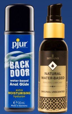 Набір лубрикантів pjur backdoor Comfort water glide 30 мл + Sensuva Natural Water-Based (57 мл) LB219 фото