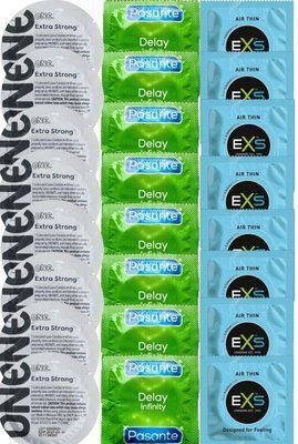 Набор 24 шт ONE Extra Strong + Delay Infinity + EXS Air Thin SOS7333 фото