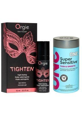 Гель для звуження Orgie&ndash; Tighten (15 мл)+ONE Super Sensitive Pack 12 шт SOS6732 фото