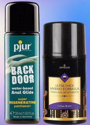 Набір лубрикантів pjur backdoor Regenerating 30 мл + Sensuva UltraThick Hybrid Formula (50 мл) LB487 фото