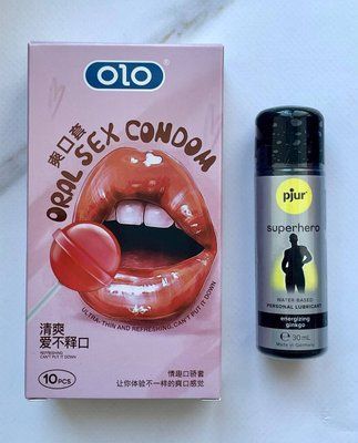 Набір OLO Oral Candy 10 шт + Стимулювальна змазка pjur Superhero glide 30 мл SOS1980 фото