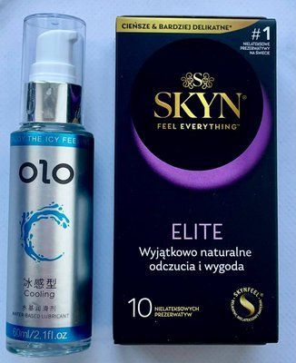 Набір SKYN Elite, 10 шт - Лубрикант охолоджуючий OLO 60 мл SOS3280 фото