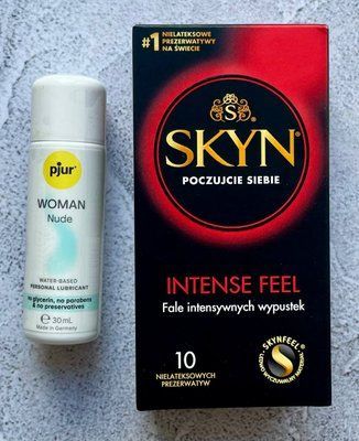 Комплект SKYN Intense Feel 10 шт - Лубрикант pjur Woman Nude 30 мл SOS2630 фото