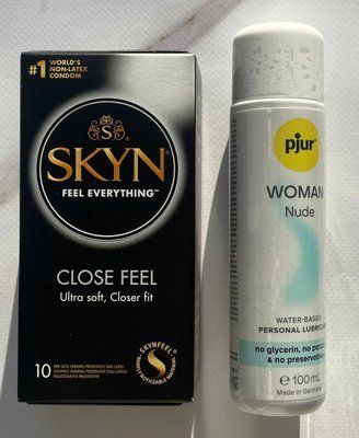 Комплект SKYN Close Feel 10 шт + Змазка на водній основі pjur Woman Nude 100 мл SOS2180 фото