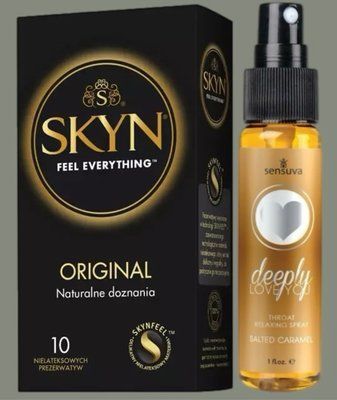 Комплект SKYN Original 10 шт + Спрей Sensuva Deeply Love You Salted Caramel (29 мл) SOS5746 фото