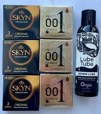 Набір 18 шт OLO Лід і Полум'я 001 + Skyn Original + Лубрикант SEMEN LUBE 150 мл Orgie SOS3830 фото