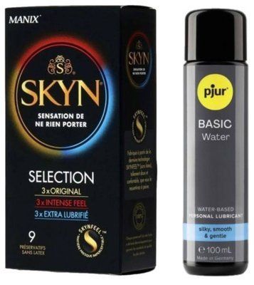 Комплект Skyn ​​Selection 9 шт + Pjur Basic Waterbased 100 мл SOS13149 фото