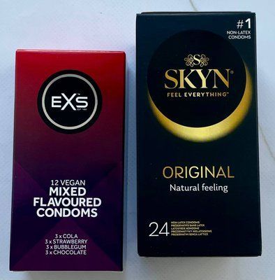 Набір резинок Skyn Original 24 шт - EXS Mixed Flavoured 12 шт SOS3130 фото