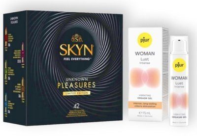 SKYN Pleasures, 42 шт + pjur Woman Lust Intense 15 мл SOS6933 фото