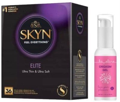 Набор из SKYN Elite 36 шт + Гель для усиления оргазма Loveline Orgasm Gel (50 мл) SOS10238 фото