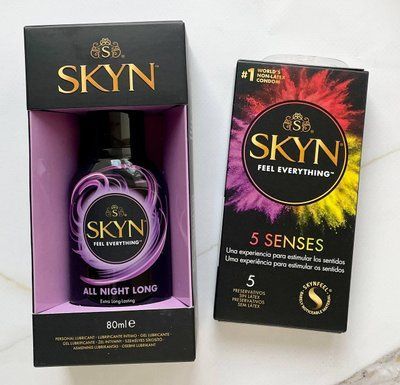 Набір Skyn 5 Senses + Лубрикант Skyn All Night Long 80 мл SOS2080 фото