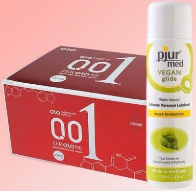 Набір OLO збуджуючі 001 (червоні) 10 штук + Лубрикант pjur MED Vegan glide 100 мл SOS4625 фото