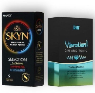Skyn Selection 9 шт + Intt Vibration Gin Tonic (15 мл) SOS6833 фото
