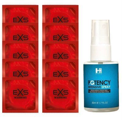 Комплект EXS Warming 10 шт + SHS Potency Spray (50 мл) SOS14351 фото