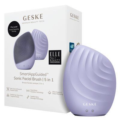Електронна ультразвукова щітка для обличчя GESKE Sonic Facial Brush 5в1 purple HB0068 фото